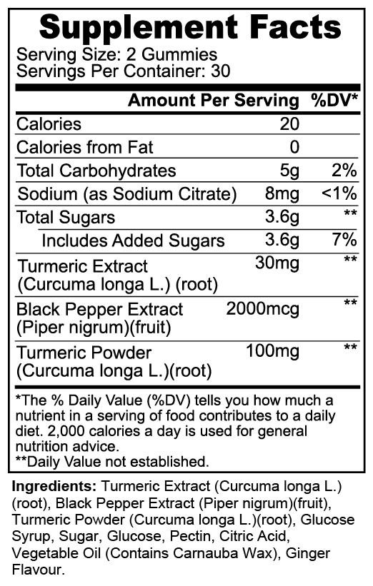 N° 2 Turmeric Gummies - 60 pcs
